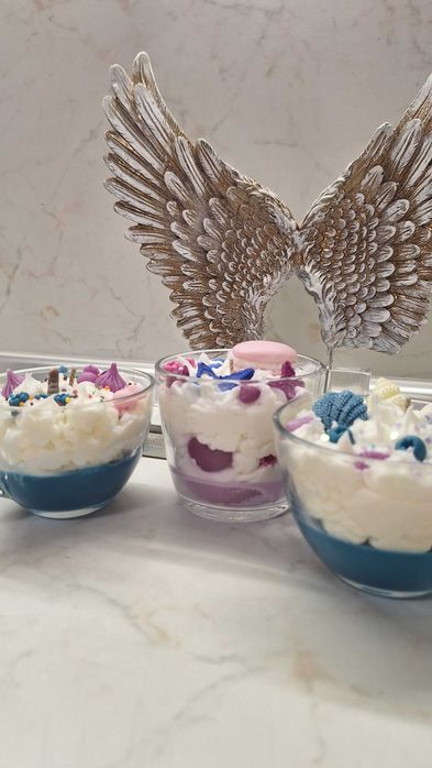 Соеви свещи. Ръчно направени.