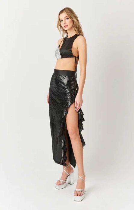 Нов луксозен празничен комплект Amy Lynn пайети и сатен