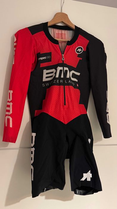 Salopeta pantalon barbati BIBshort compleu tricou BMC rosu negru M