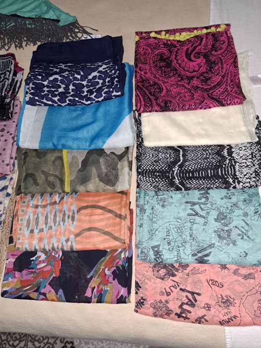 Женский шарф легкий-прозрачный