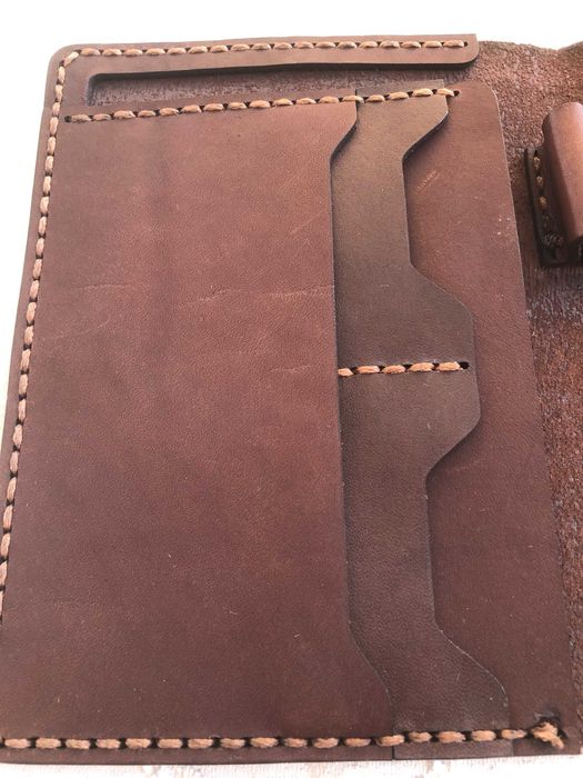 Калъф за пътуване BURGUNDY COLLECTIVE, есст. кожа ръчна изработка, ЮАР