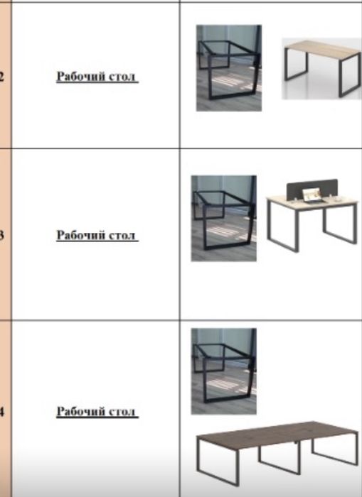 Продам металлические каркасы для столов