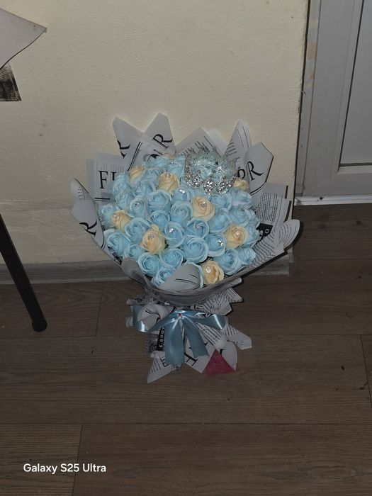 Buchet trandafiri din săpun