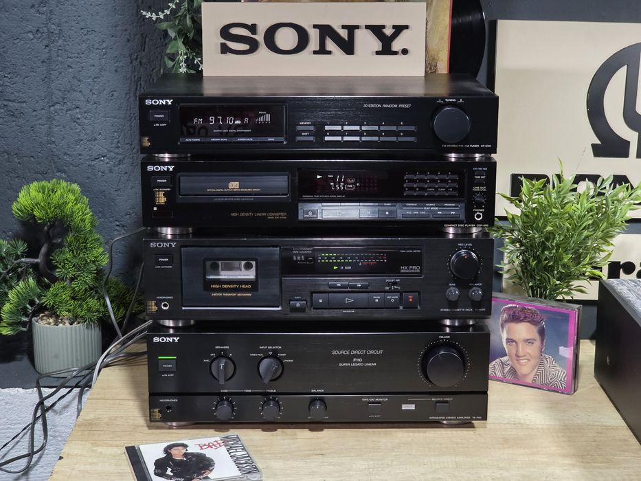 Linie audio SONY ,amplificator, deck,tuner,cd player , hifi retro