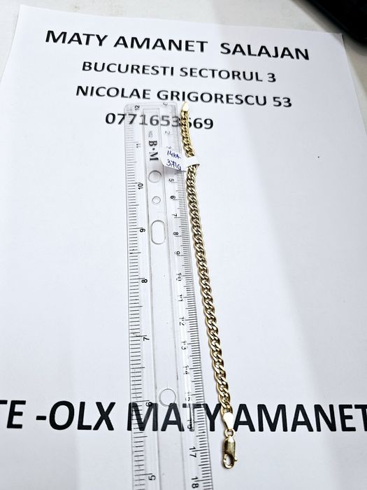 Vand bratara dama din aur 14 k 3.71 g cod 393