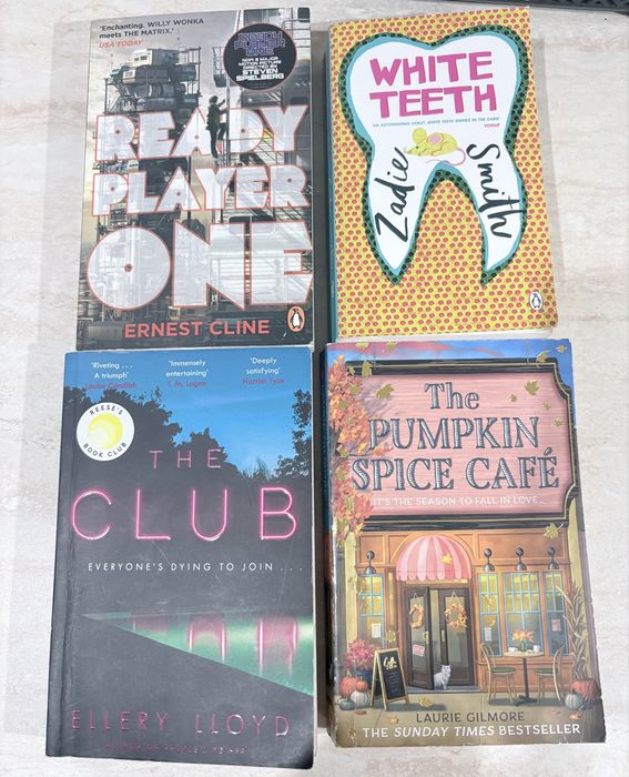 Ready Player One , White Teeth, The pumpkin spice cafe, The club