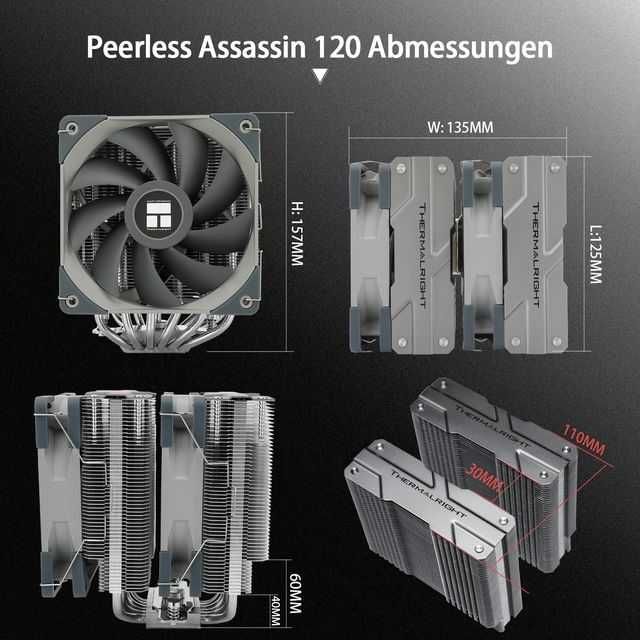 Cooler Procesor Aer Thermalright Peerless Assassin 120 - (Ca NOU)