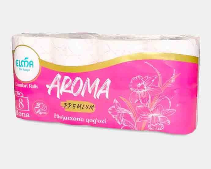 Bolalar uchun yumshoq ifatli tualet qogozi, Tropic Aroma 3 sloy 8 dona