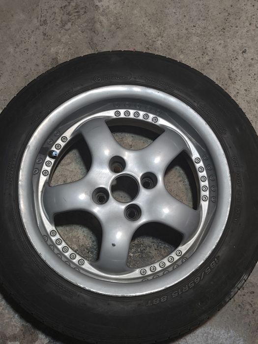 Jante 15"  4x100 8J  INTRA Cup K845   cu anvelope 185/65/15