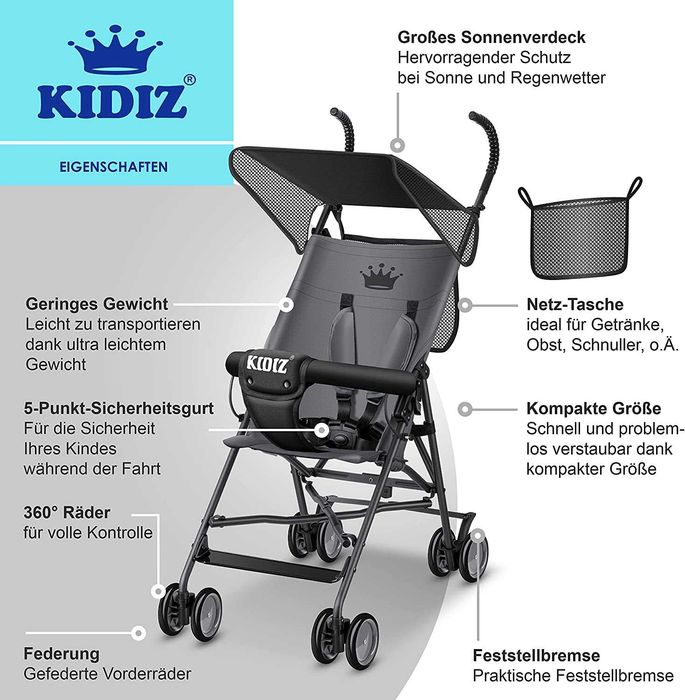 Сгъваема детска количка City-Pro бъги - НОВА