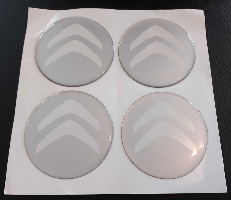 Силиконови стикери 55/60/65/70/75/90мм за тасове за капачки за джанти / за Volkswagen VW Audi Mercedes Skoda Bmw Seat Opel нови самозалепващи емблеми