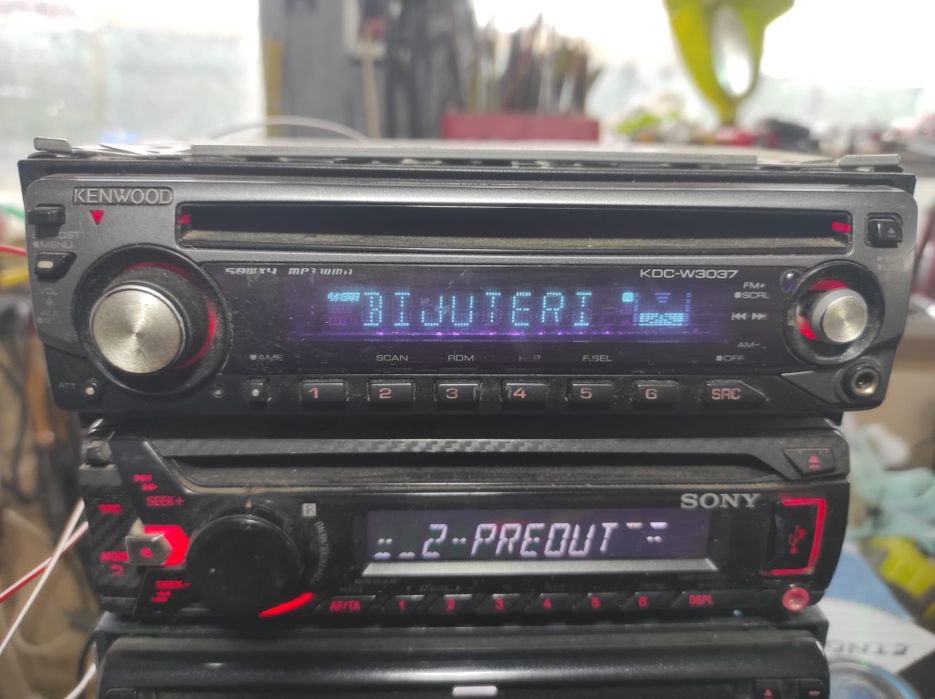 CD player auto, MP3, RADIO-CD, SONY, JVC