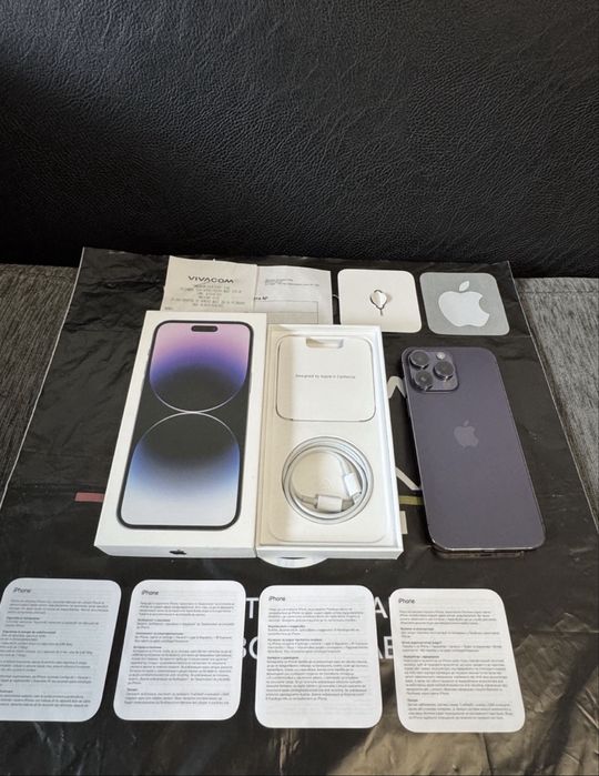 256GB iPhone 14 PRO Max Гаранция Vivacom 2025 г. Purple