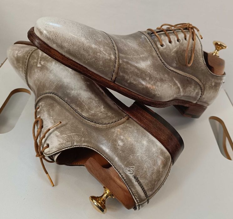 Panfofi de lux 40.5 41 41.5 oxford cap toe GREVE NOI lucrati manual