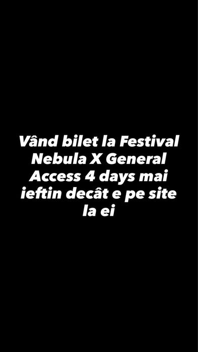 Bilet Nibiru Nebula X General access