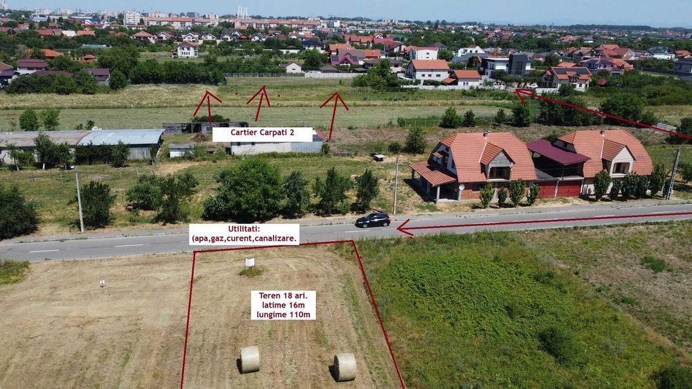 Vând teren 1.800 mp – Alecu Russo – zona rezidențială