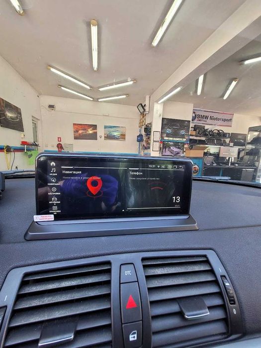 Навигация ANDROID 14 8-ядрен 8GB RAM 128GB HDD BMW E81 E82 E87 E88 БМВ Е87 1 серия + AppleCarplay