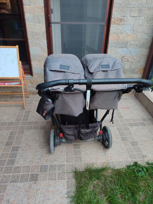 MOUNTAIN BUGGY Комбинирана количка за близнаци DUET V3 LUXURY РИБЕНА К