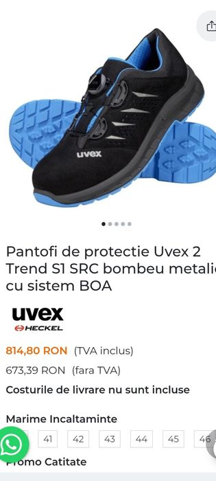 Uvex Boa system 38 transport gratuit