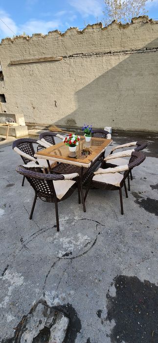 Ratan to'qima stol stul ishlab chiqaruvchidan