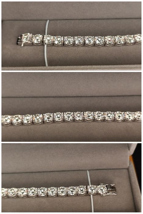 Brățară moissanite diamante 26 carate pietre 1 carat