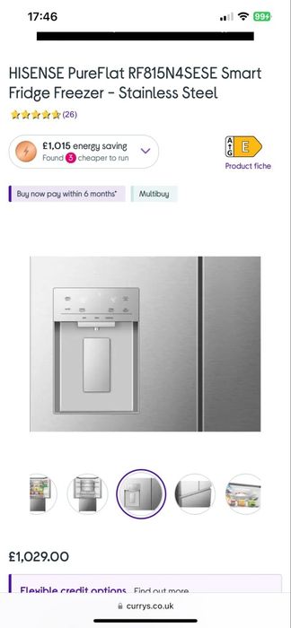 Hisense Американски Хладилник с Фризер