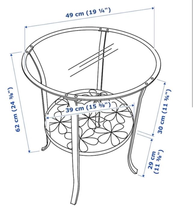 Столик ikea стекло