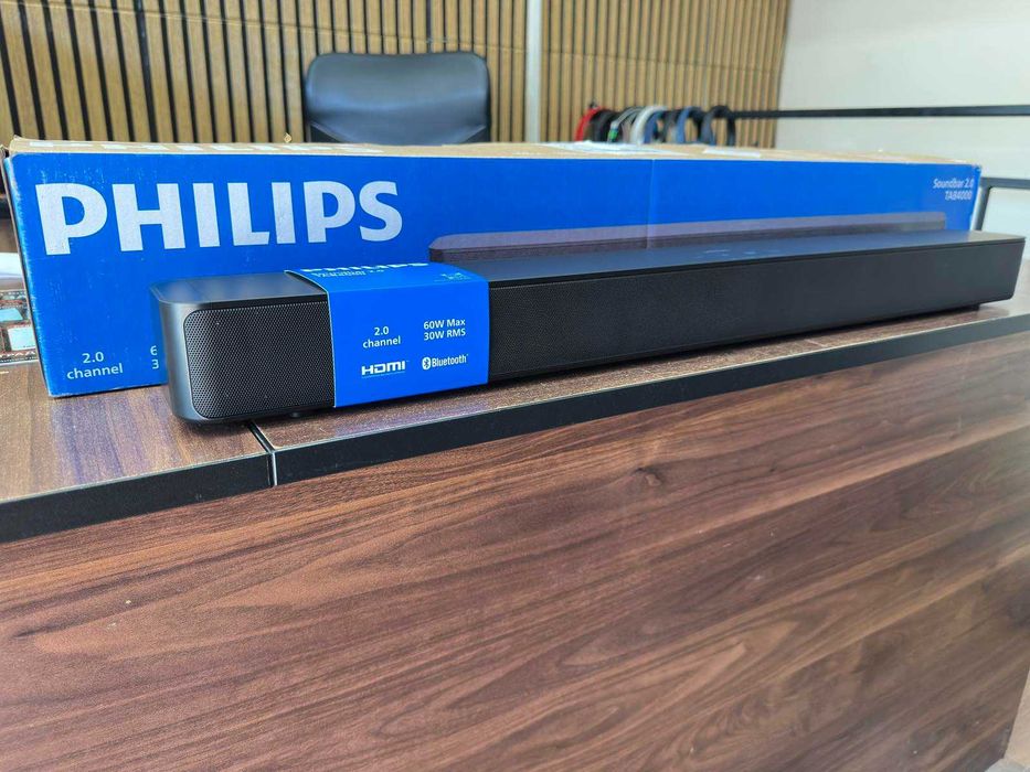 Саундбар Philips TAB4000/10 – 2.0 канала, Bluetooth, HDMI ARC