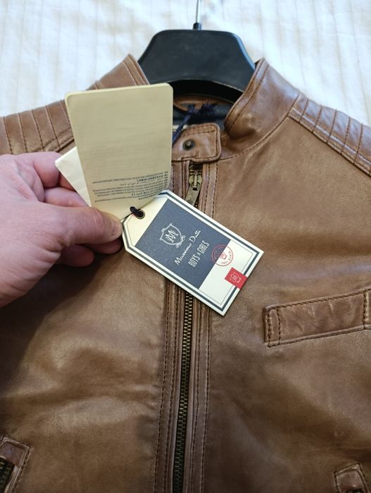 Детско кожено яке от естествена кожа Massimo dutti