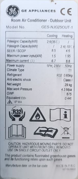 Климатик General Electrik