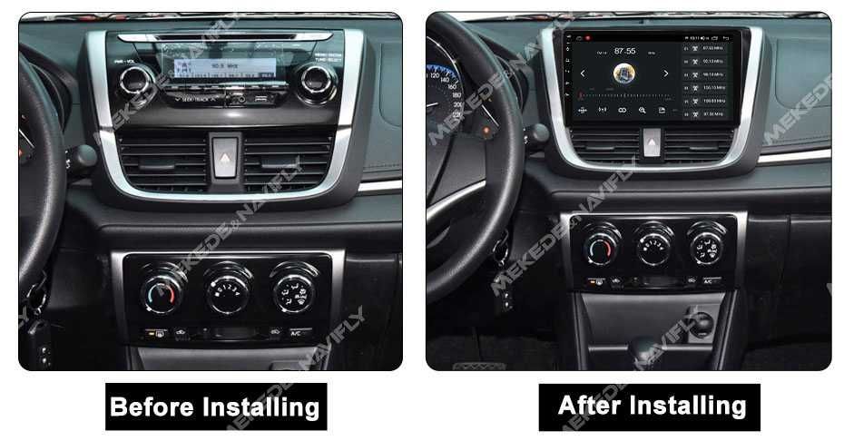 Navigatie Android 14 Toyota Yaris Vios 2016+ 1/8 Gb CarPlay + CAMERA