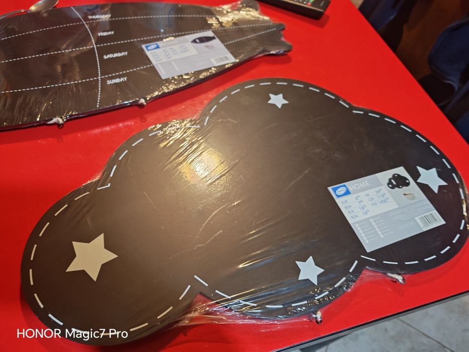 Tablouri decorative copii, in forma de nor și avion