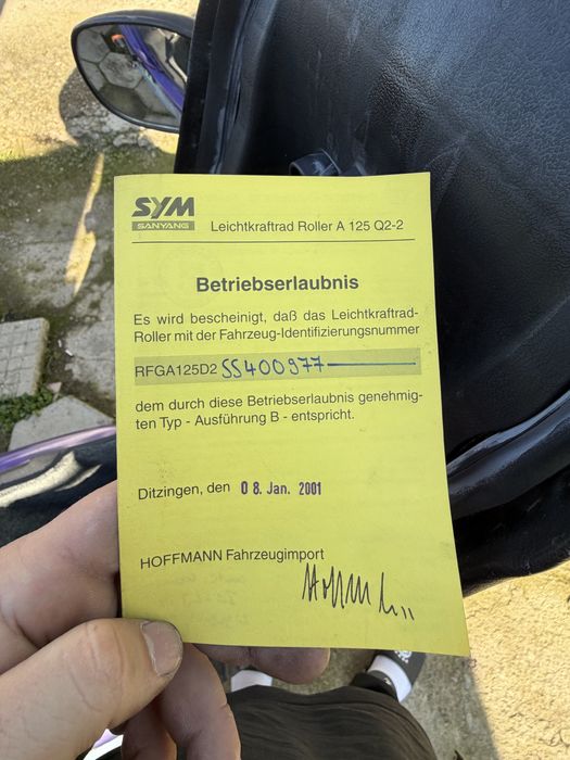 Sym 125 скутер нов внос