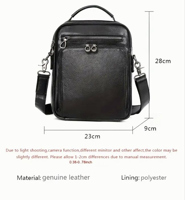 Мъжка луксозна кожена чанта Montreal* Премиум/Селективна -16% Промоция