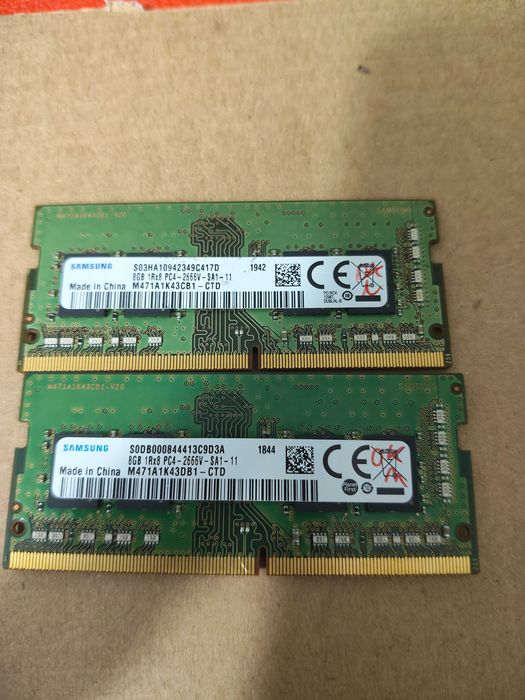 Rami 2x8Gb DDR4 laptop Samsung