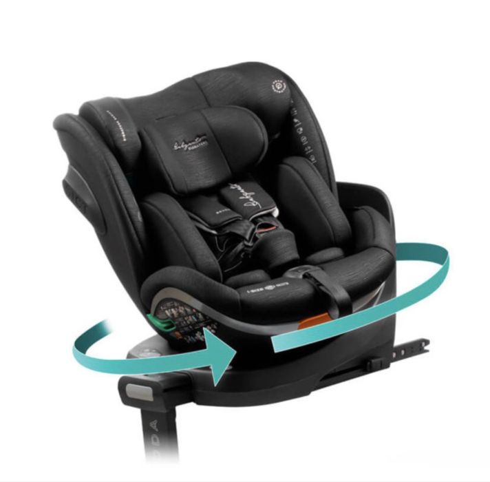 BABYAUTO SIGNATURE Стол за кола I-SIZE SCUDDA 360° ISOFIX (40-150 см) BLACK LINE