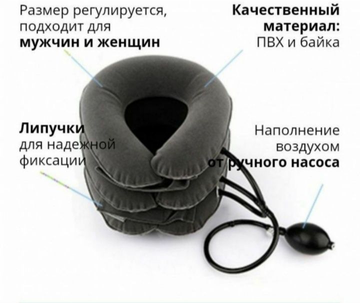 Массажный надувной воротник при остеохондрозе