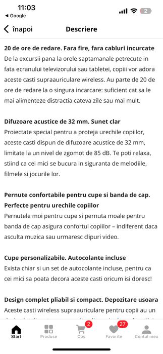 Casti Audio pentru copii Over-Ear Philips, TAKH402BL/00, bluetooth