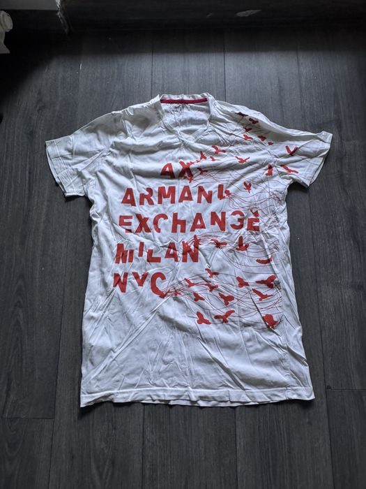 Tricou Armani Exchange Milano NYC Alb – Mărimea M