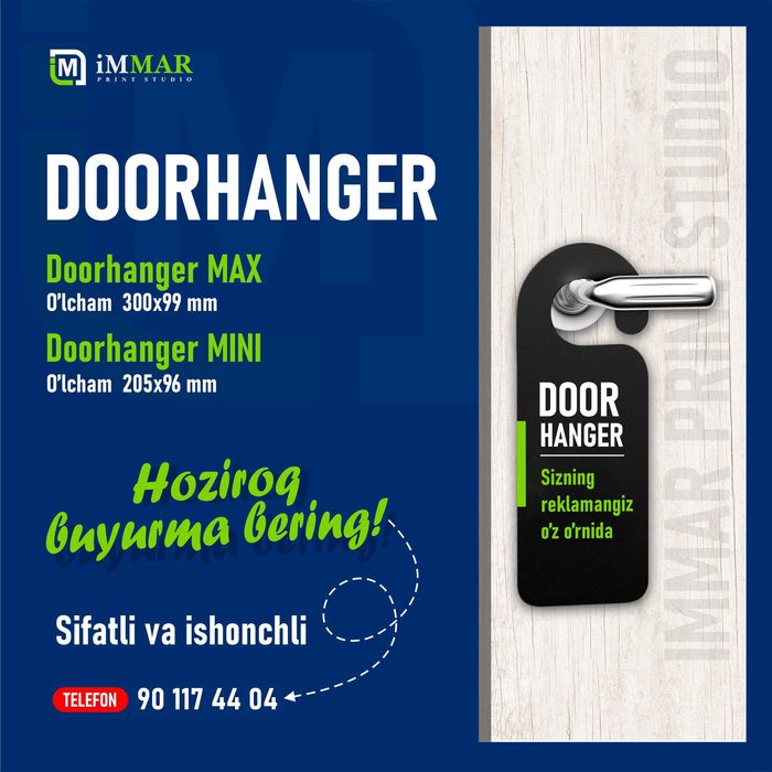 Flayer va barcha turdagi sifatli poligrafiya mahsulotlari