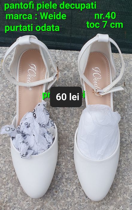 Pantofi piele decupati Weide