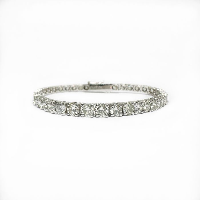 Bratara tennis din aur 14k cu diamante naturale 9.60CT