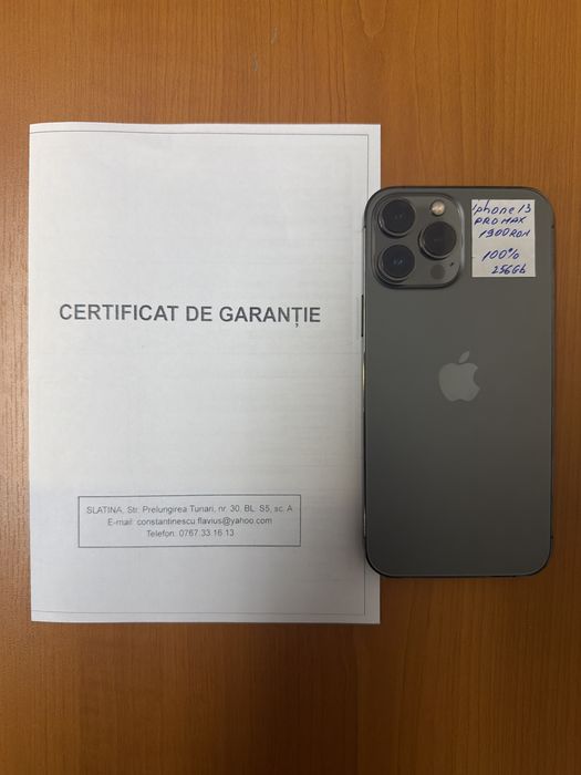 Iphone 13 pro max impecabil, garantie