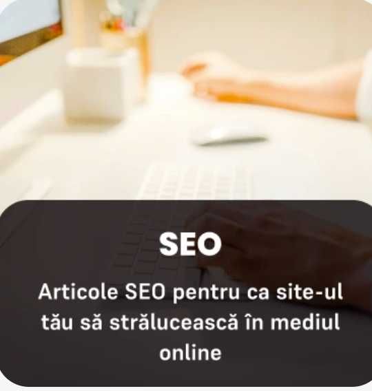 Ofer servicii de content writing