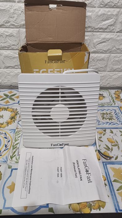 Ventilator de evacuare 150 mm, Silentios 132 m³/h, clapa de retur