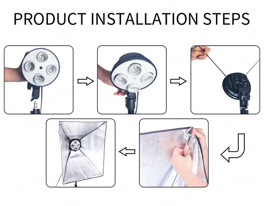 Фото студио Andoer Софтбокс за фото студио