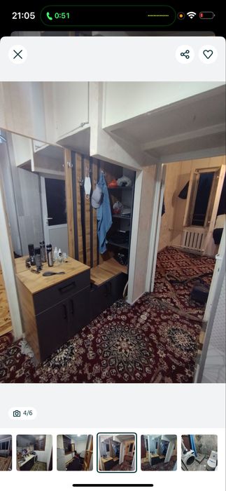 2ta 3 ta bola olinadi sheriklikka, Kvartira arenda Qoraqamish 2/4