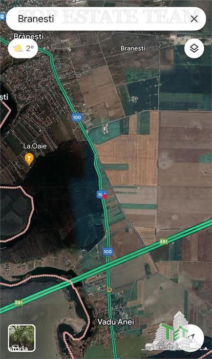 Teren de vanzare Branesti, iesire la Autostrada Soarelui