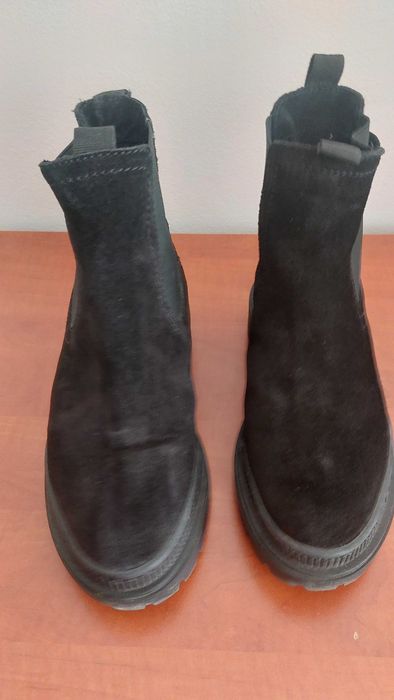 Дамски боти естествен велур