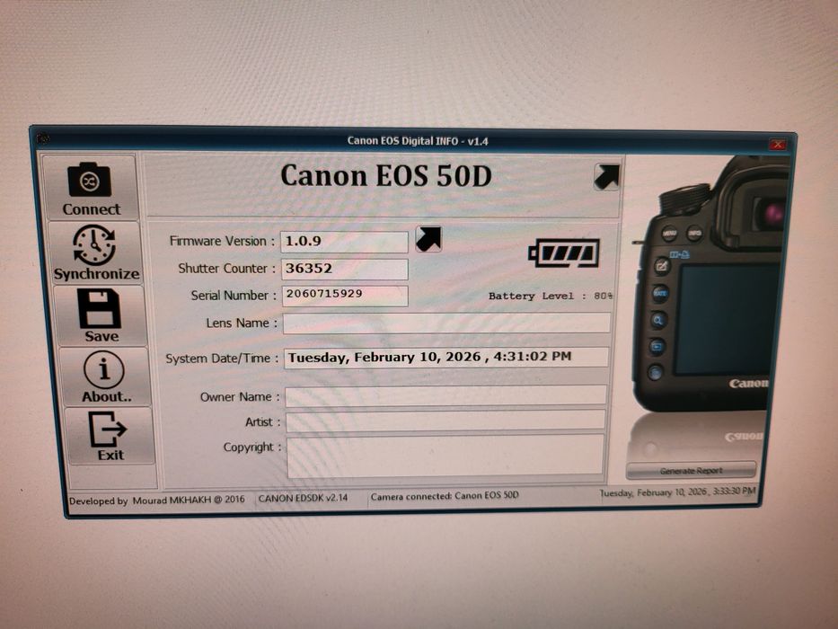 Canon 50d с грип, перфектен